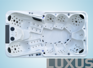 Luxus outdoorspa Party